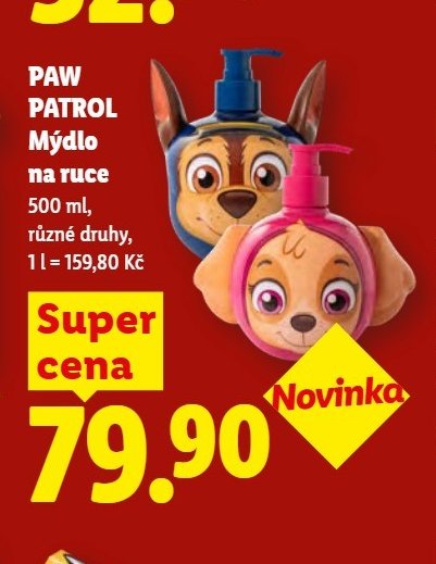 PAW PATROL Mýdlo na ruce - Lidl aktualniletaky.eu