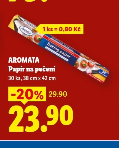 AROMATA Papír na pečení - Lidl aktualniletaky.eu