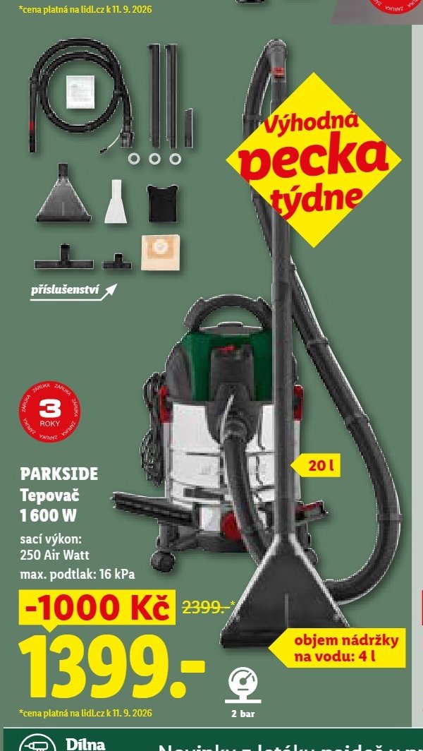 PARKSIDE Tepovač 1600 W - Lidl aktualniletaky.eu