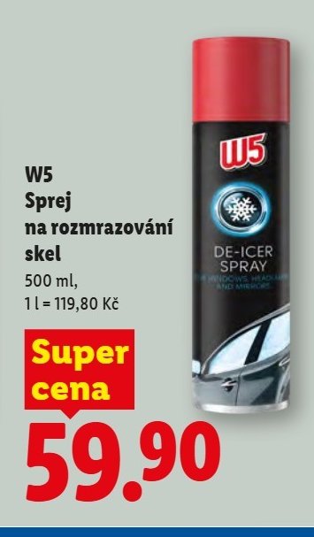 W5 Sprej na rozmrazování skel - Lidl aktualniletaky.eu