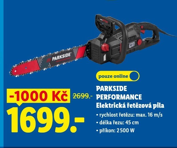 PARKSIDE PERFORMANCE Elektrická řetězová pila - Lidl aktualniletaky.eu