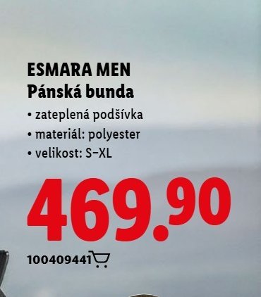 ESMARA MEN Pánská bunda - Lidl aktualniletaky.eu