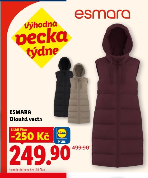 ESMARA Dlouhá vesta - Lidl aktualniletaky.eu