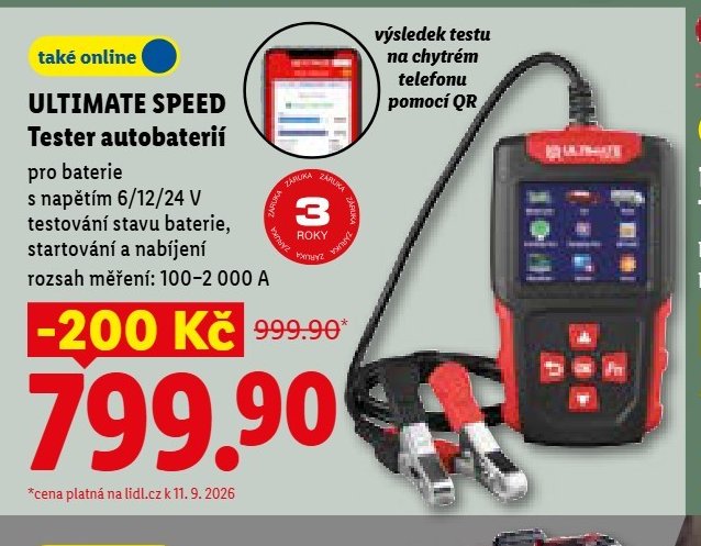 ULTIMATE SPEED Tester autobaterií - Lidl aktualniletaky.eu