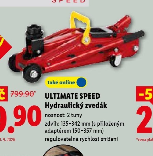 ULTIMATE SPEED Hydraulický zvedák - Lidl aktualniletaky.eu