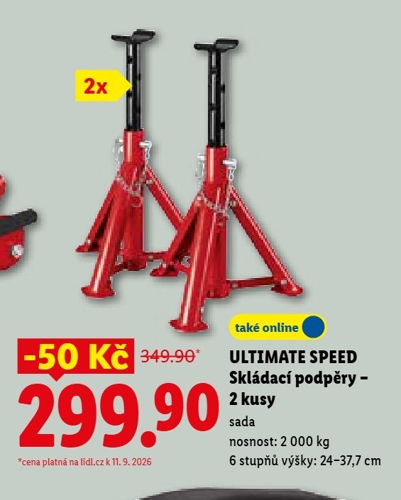 ULTIMATE SPEED Skládací podpěry - 2 kusy - Lidl aktualniletaky.eu