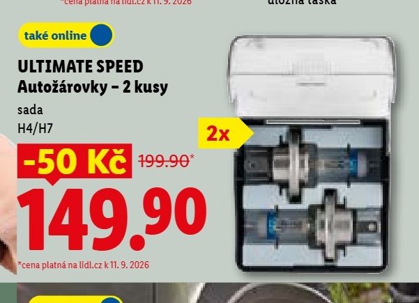 ULTIMATE SPEED Autožárovky - 2 kusy - Lidl aktualniletaky.eu