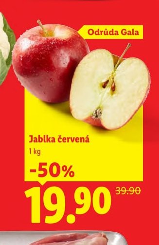 Jablka červená Odrůda Gala 1 kg