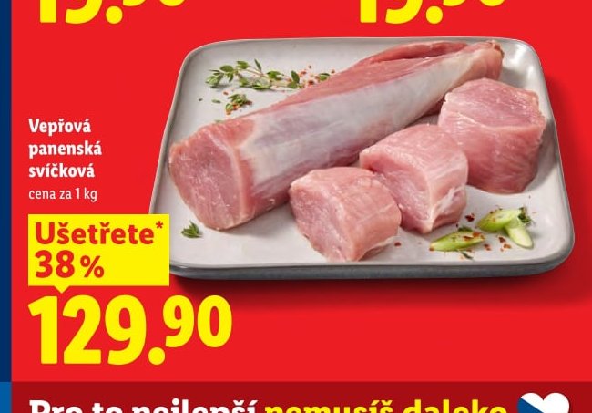 Vepřová panenská svíčková