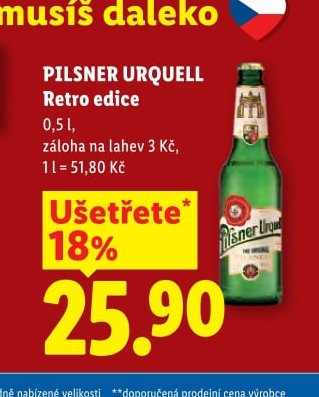PILSNER URQUELL Retro edice