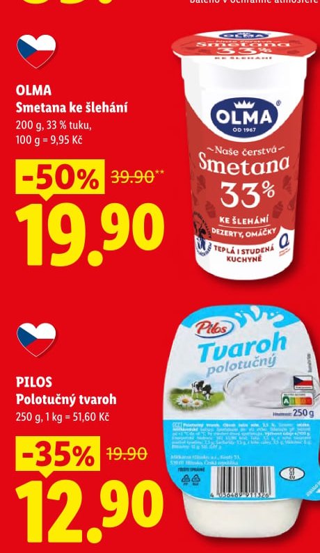OLMA Smetana ke šlehání