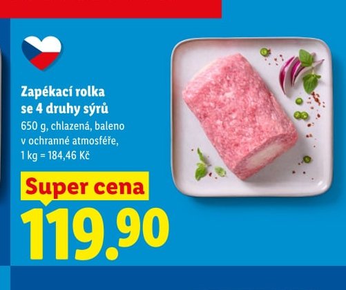 Zapékací rolka se 4 druhy sýrů
