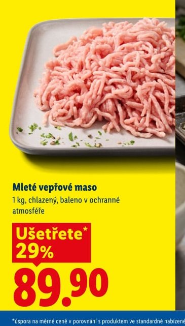 Mleté vepřové maso