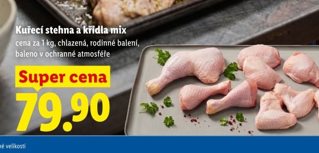 Kuřecí stehna a křídla mix