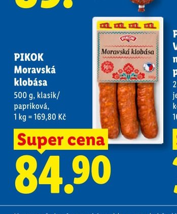 PIKOK Moravská klobása