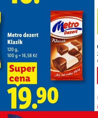 Metro dezert Klasik