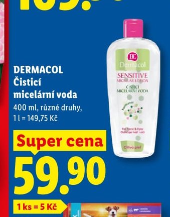 DERMACOL Čisticí micelární voda