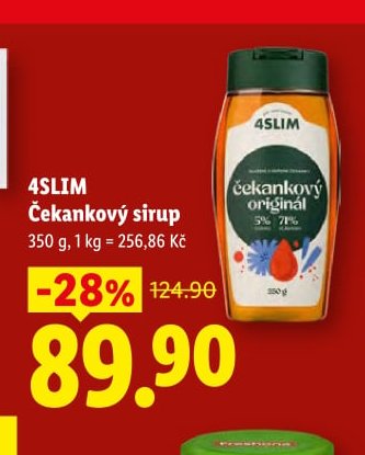 4SLIM Čekankový sirup