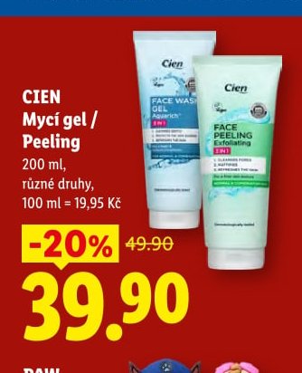 CIEN Mycí gel / Peeling