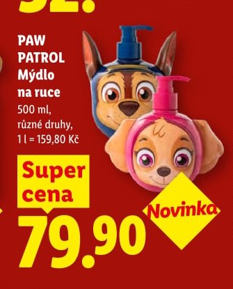 PAW PATROL Mýdlo na ruce