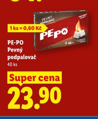 PE-PO Pevný podpalovač