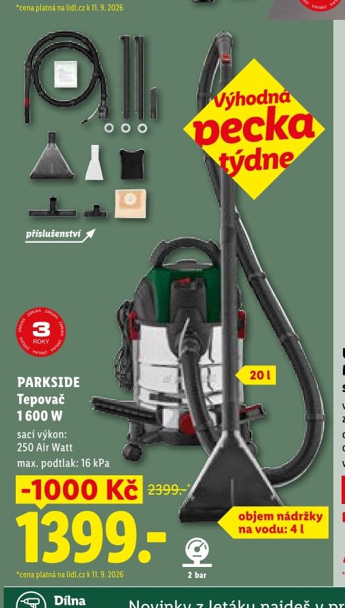 PARKSIDE Tepovač 1600 W