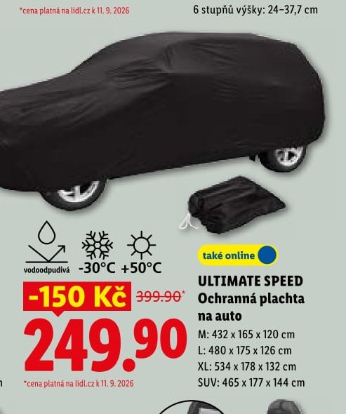 ULTIMATE SPEED Ochranná plachta na auto