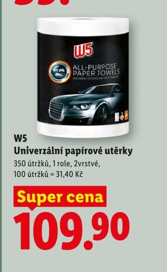W5 Univerzální papírové utěrky