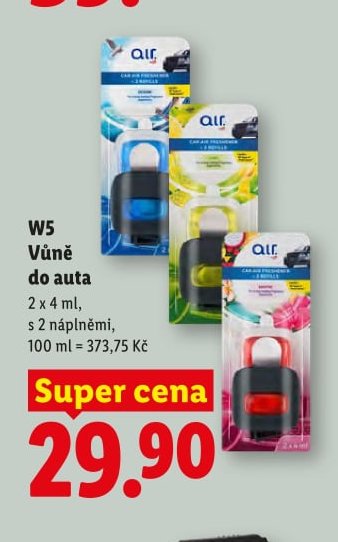 W5 Vůně do auta