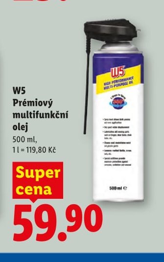 W5 Prémiový multifunkční olej