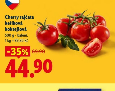 Cherry rajčata keříková koktejlová