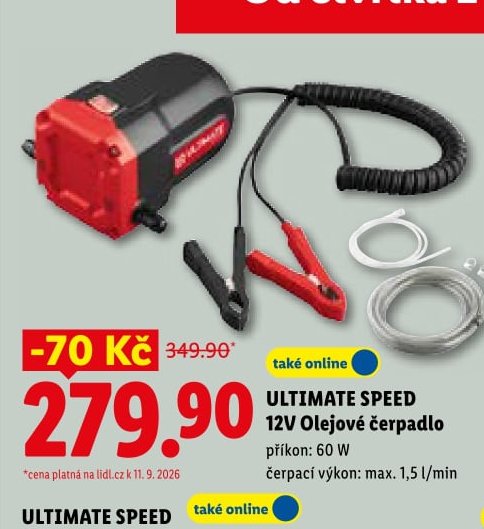 ULTIMATE SPEED 12V Olejové čerpadlo