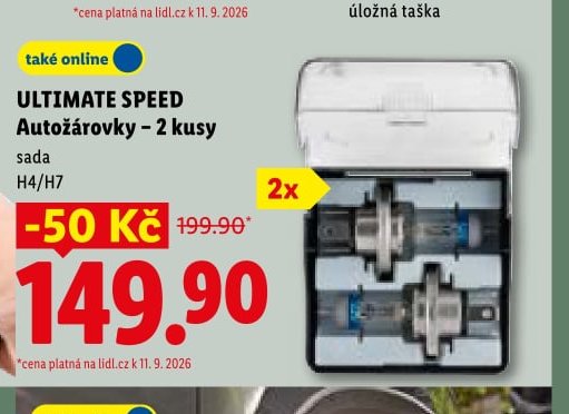ULTIMATE SPEED Autožárovky - 2 kusy