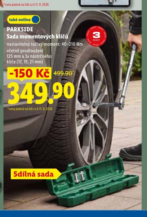 PARKSIDE Sada momentových klíčů