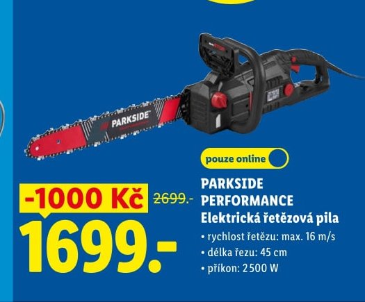 PARKSIDE PERFORMANCE Elektrická řetězová pila