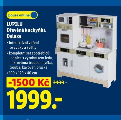 LUPILU Dřevěná kuchyňka Deluxe