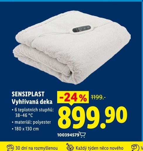 SENSIPLAST Vyhřívaná deka