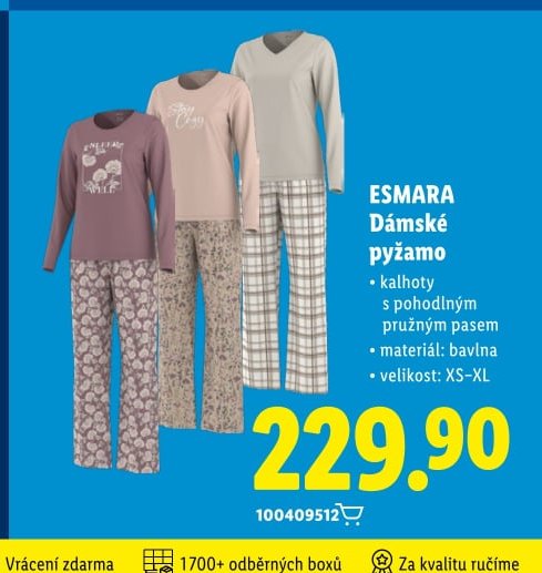 ESMARA Dámské pyžamo