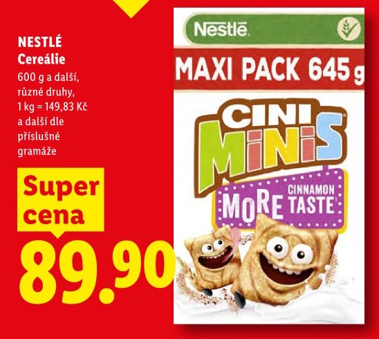 NESTLÉ Cereálie