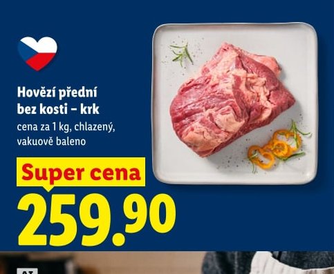 Hovězí přední bez kosti - krk