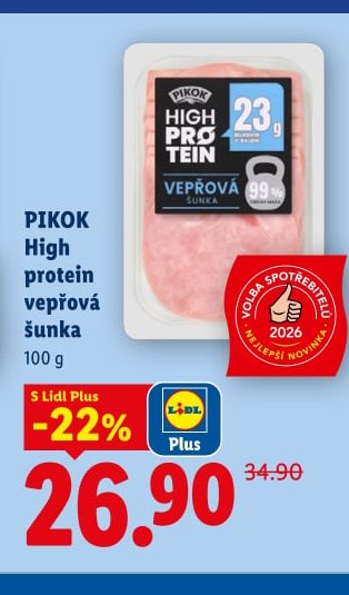 Pikok High protein vepřová šunka 100 g