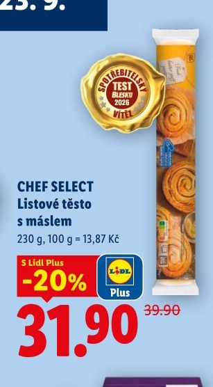 CHEF SELECT Listové těsto s máslem