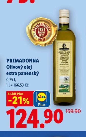 PRIMADONNA Olivový olej extra panenský