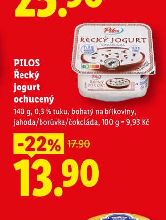 PILOS Řecký jogurt ochucený
