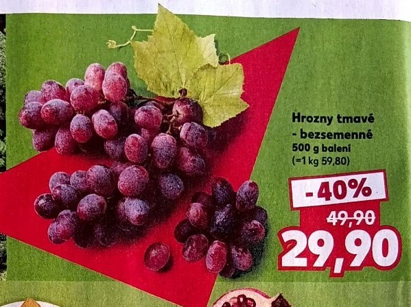Hrozny tmavé - bezsemenné