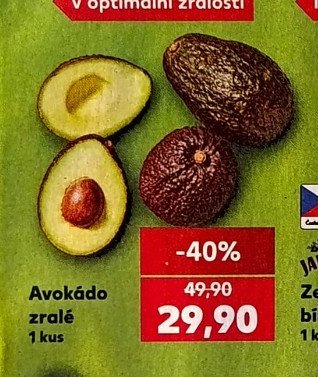 Avokádo zralé