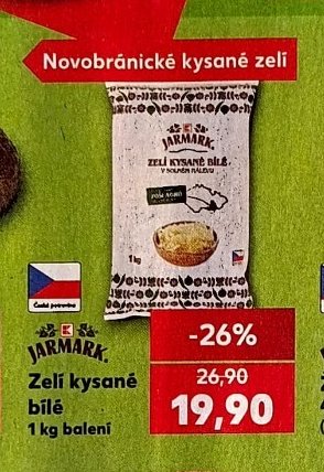 Zelí kysané bílé