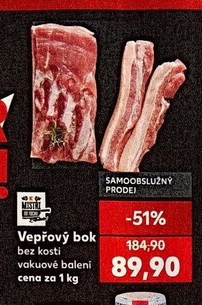 Vepřový bok bez kosti