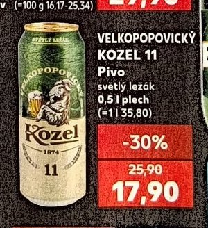 Velkopopovický Kozel 11 pivo