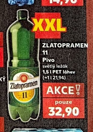 Zlatopramen 11 pivo